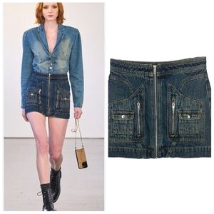 Colin Locascio Dark Denim Dakota Mini Skirt XS
